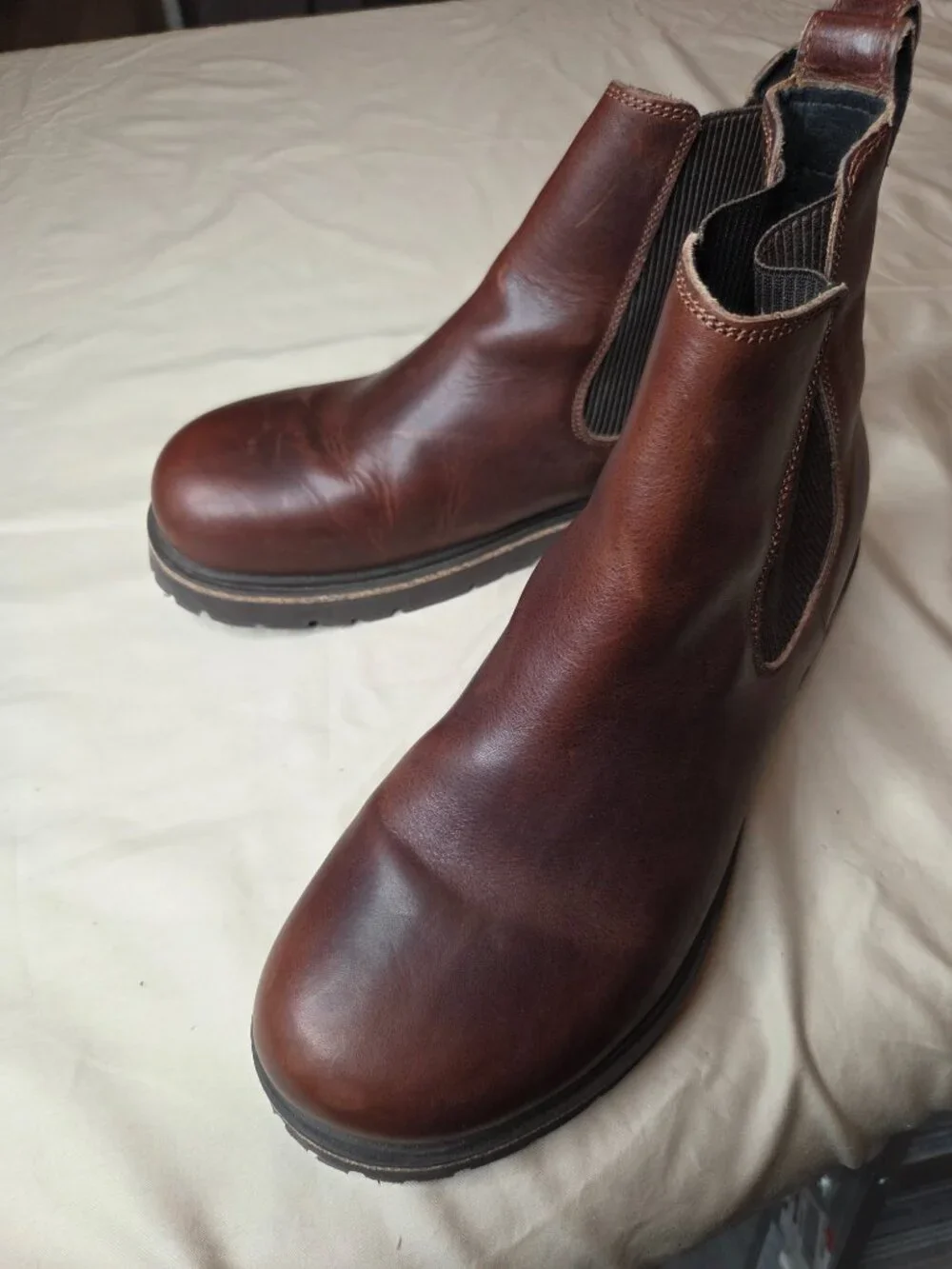 Birkenstock Brown Leather Chelsea Boots